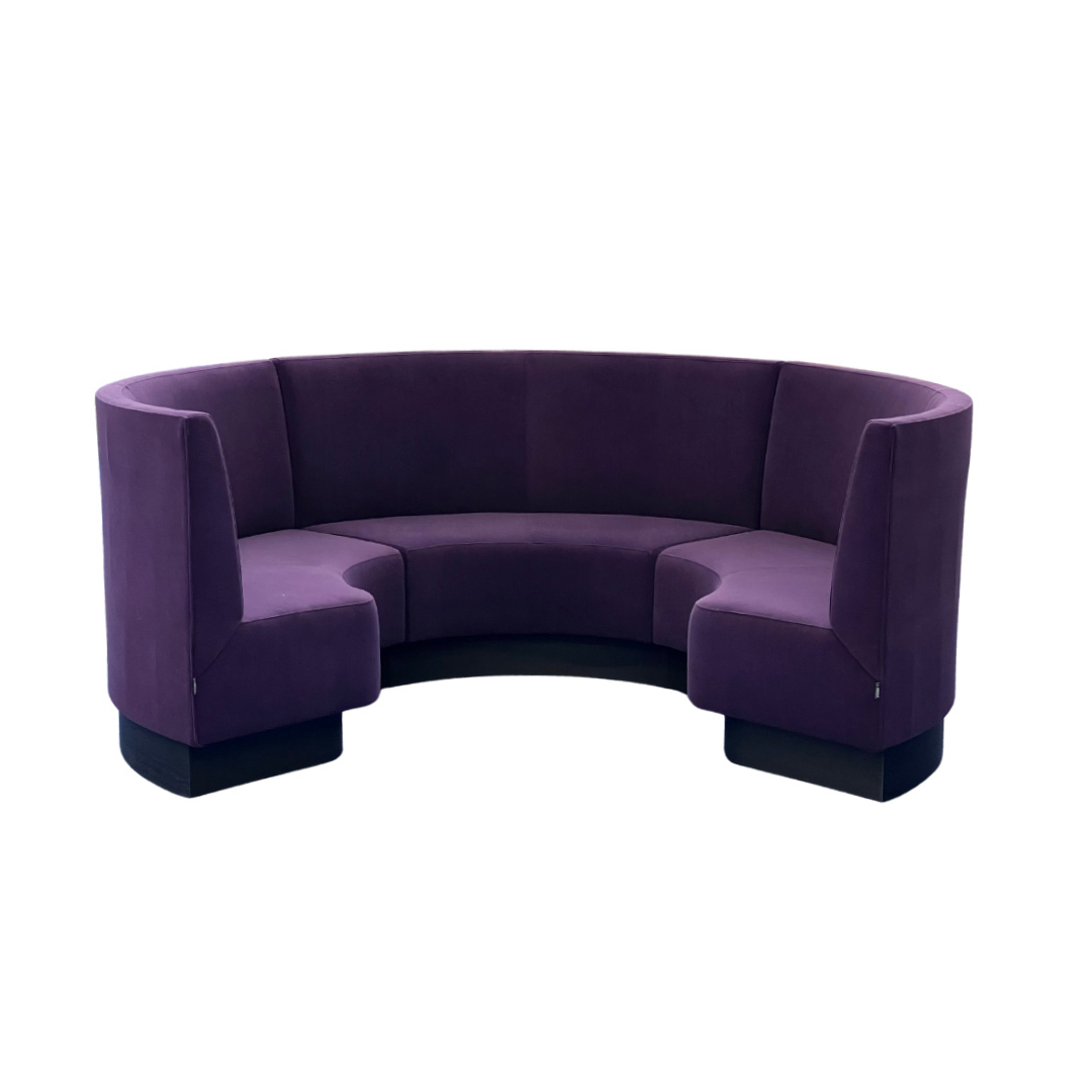 Horecabank Rond RB-03 vlakke rug