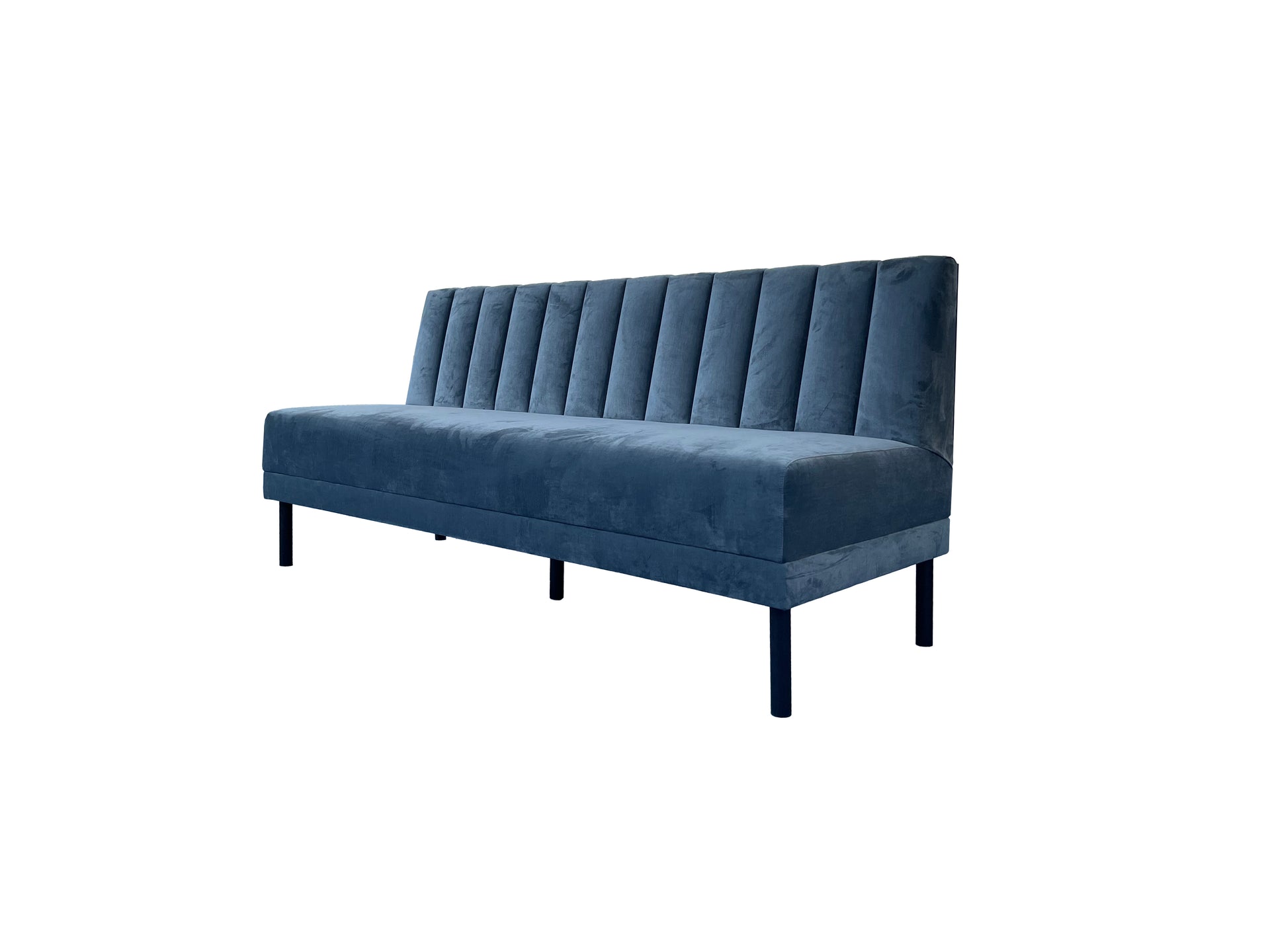 Horecabank MB-32 – Blauwe Fluwelen Maatwerk Horecabank