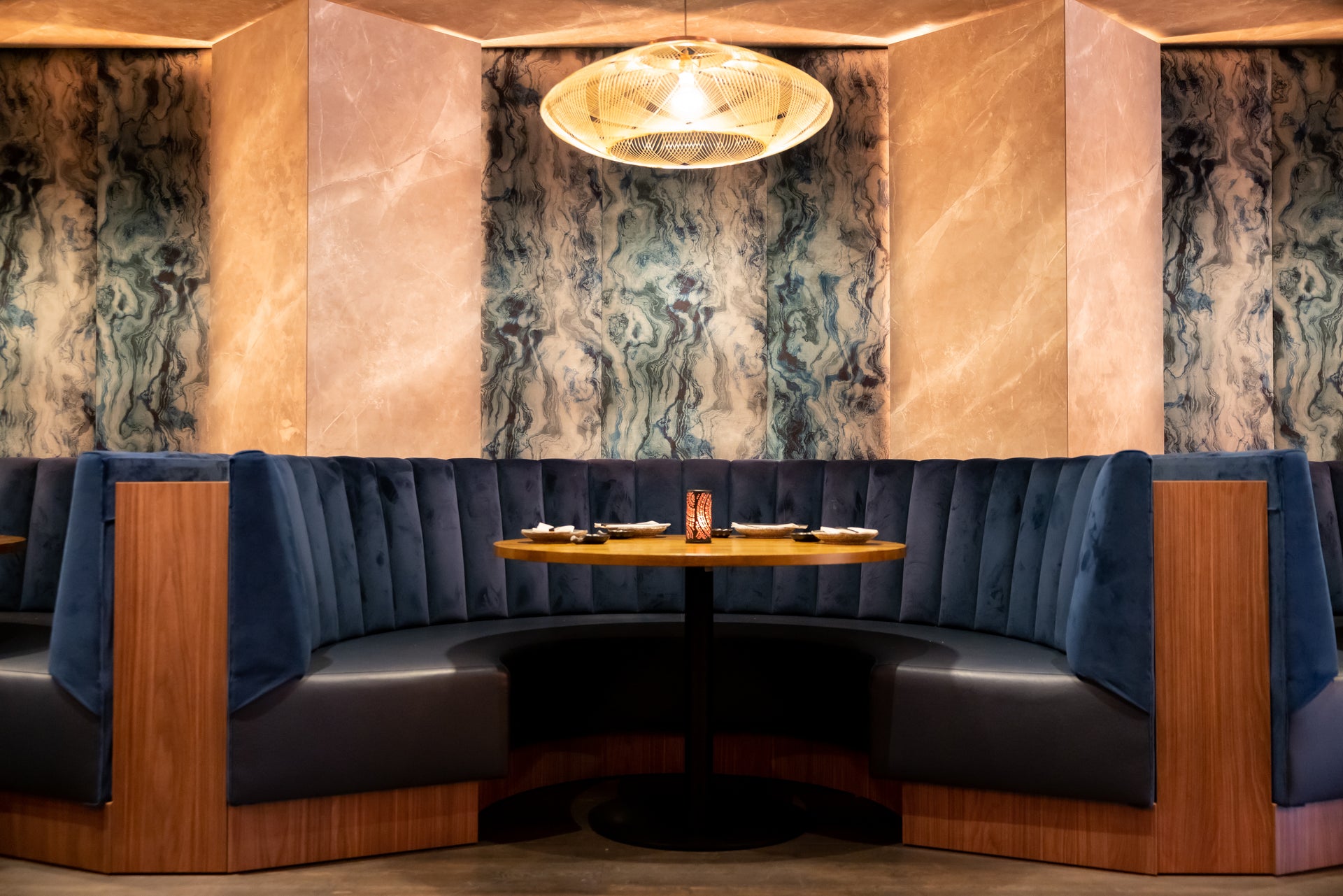 Horecabank Rond RB-01 – met onderbak