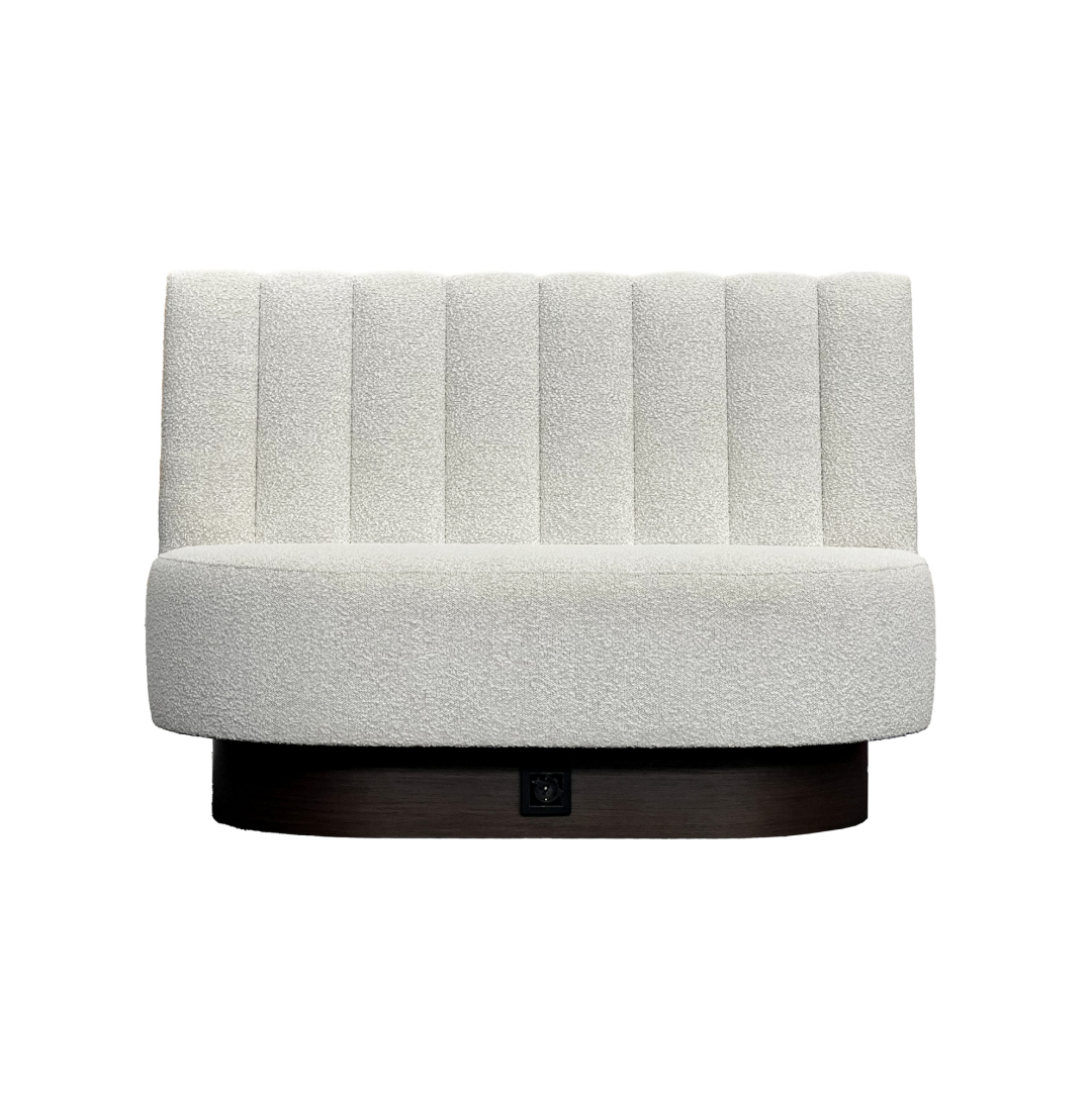 Horecabank MB-23 – Bouclé Maatwerk Horecabank met Verticale Stiknaden