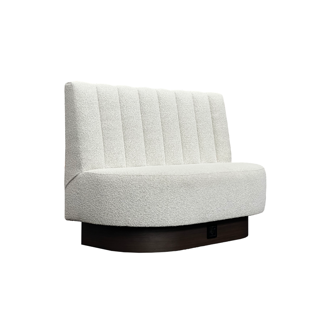 Horecabank MB-23 – Bouclé Maatwerk Horecabank met Verticale Stiknaden