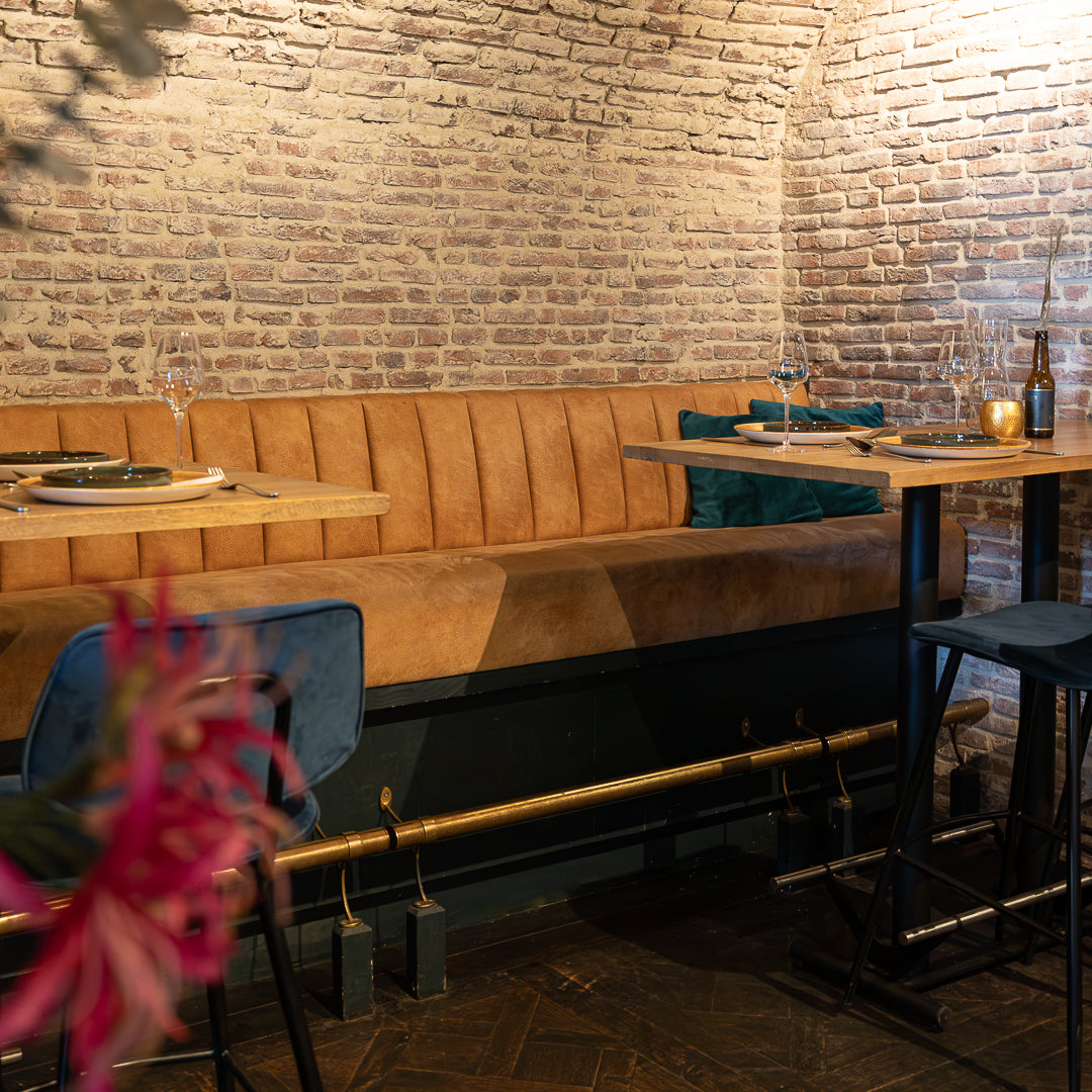 Horeca Barbank MBB-02 – Barbank op maat met verticale banen