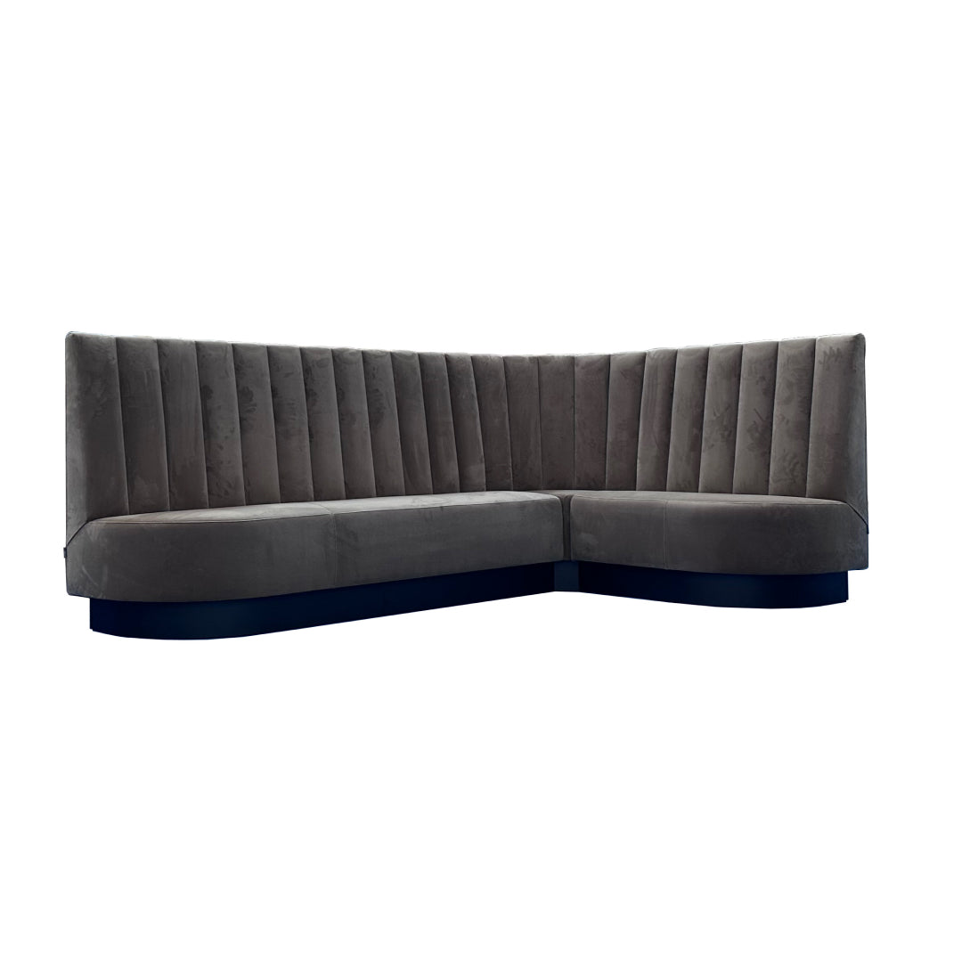 Horecabank LB-05 – Royale L-vormige Horecabank met Verticale Banen