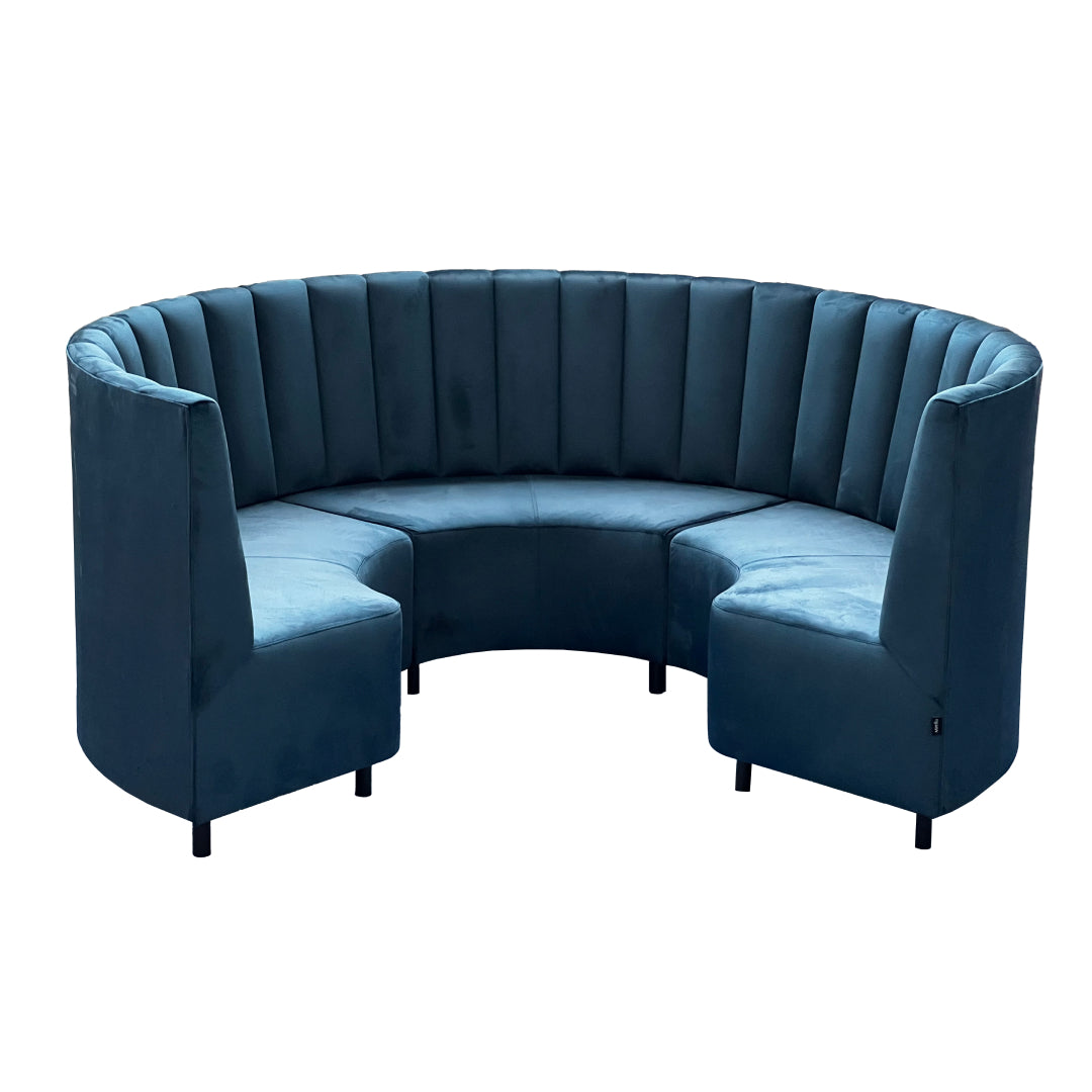 Horecabank Rond RB-12 – gelijke verticale panelen