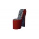 Hakstoel Zebraprint - Rood Hakstoel Zebraprint - Rood