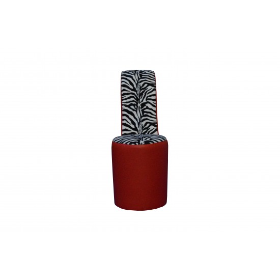 Hakstoel Zebraprint - Rood Hakstoel Zebraprint - Rood